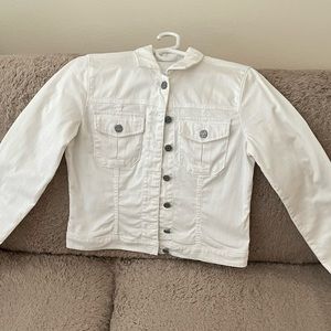 KUT white jean jacket, freshly laundered, like brand new and seldom worn